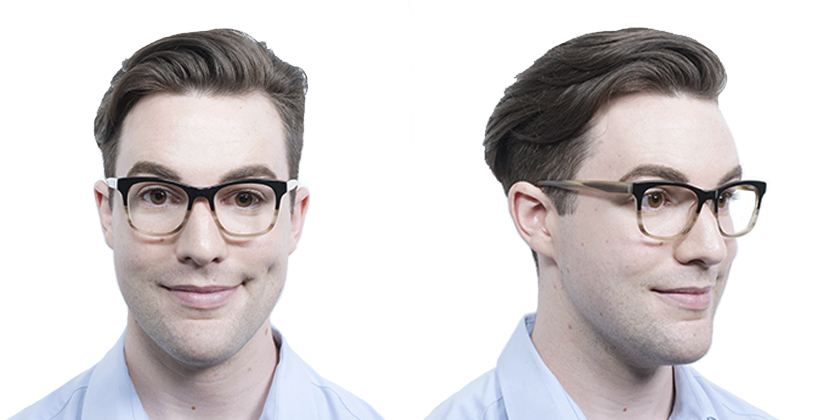 Below the Fringe BF1041F132 Eyeglasses - Try On View